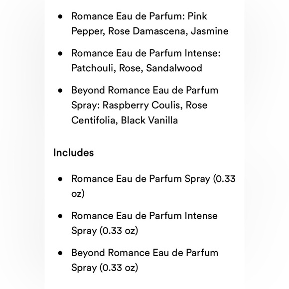 Ralph Lauren Romance Travel Spray Gift Set Limited Edition - Picture 8 of 8